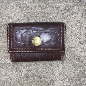 Coach brown wallet